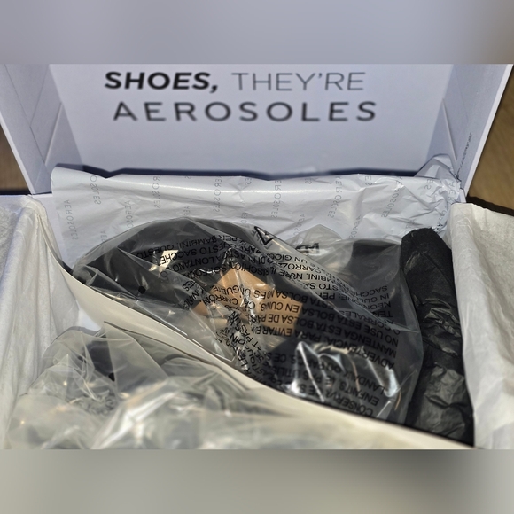 Aerosoles Cosmos Black Suede Block Heel Sandals – 7.5M – NIB - Picture 3 of 14